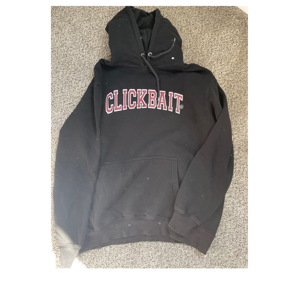 Black Clickbait David Dobrik Hoodie
